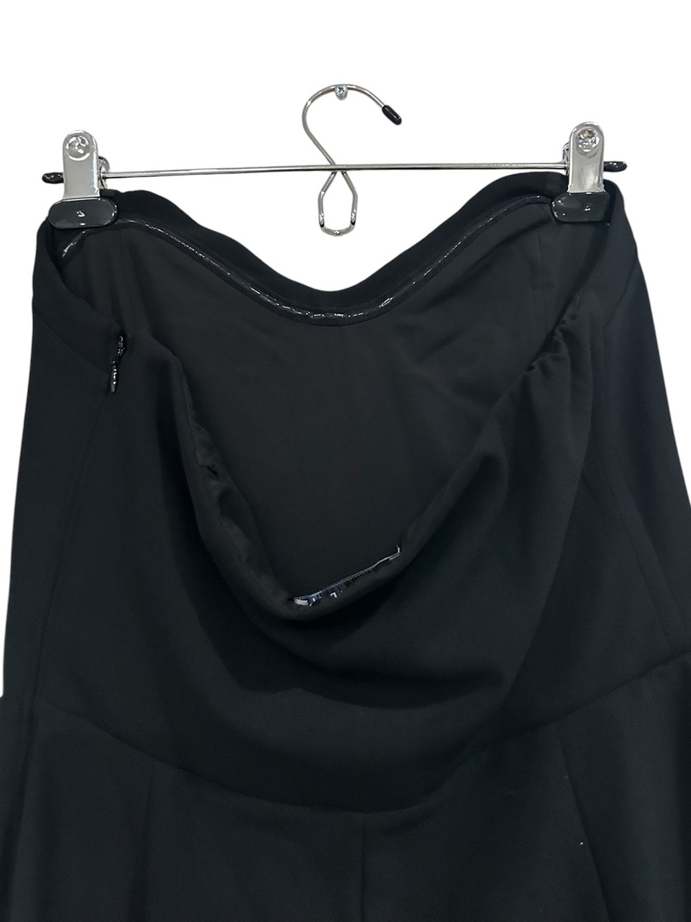 Abercrombie & Fitch Split Hem Wide-Leg Jumpsuit Pants Sz Large NWT Black - Picture 6 of 16